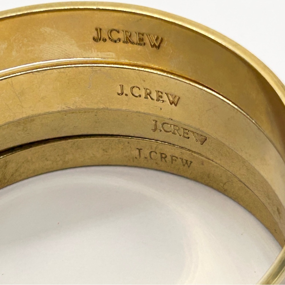 J. Crew Lot of 4 Bangle Bracelets 1 NWT - Picture 3 of 4